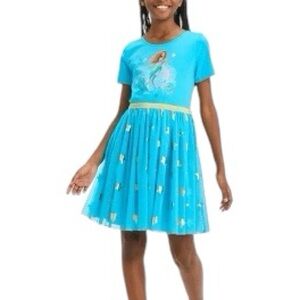 DISNEY PRINCESS The Little Mermaid girls S-6/7 casual dress up dress costume NWT